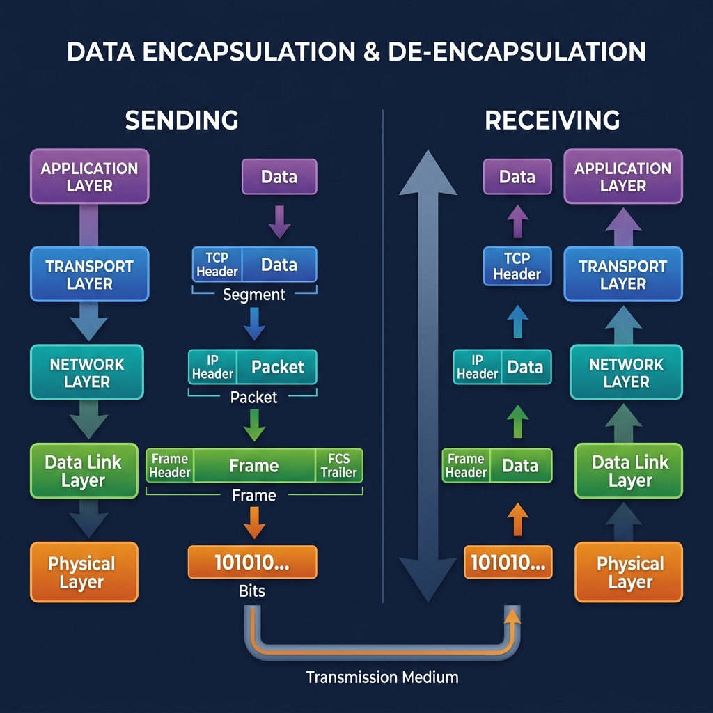 Data Encapsulation & De-Encapsulation Flow