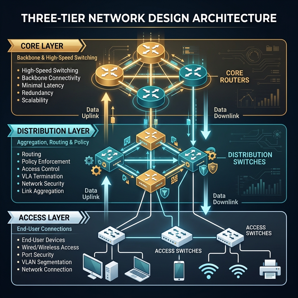 Three-Tier Network Architecture
