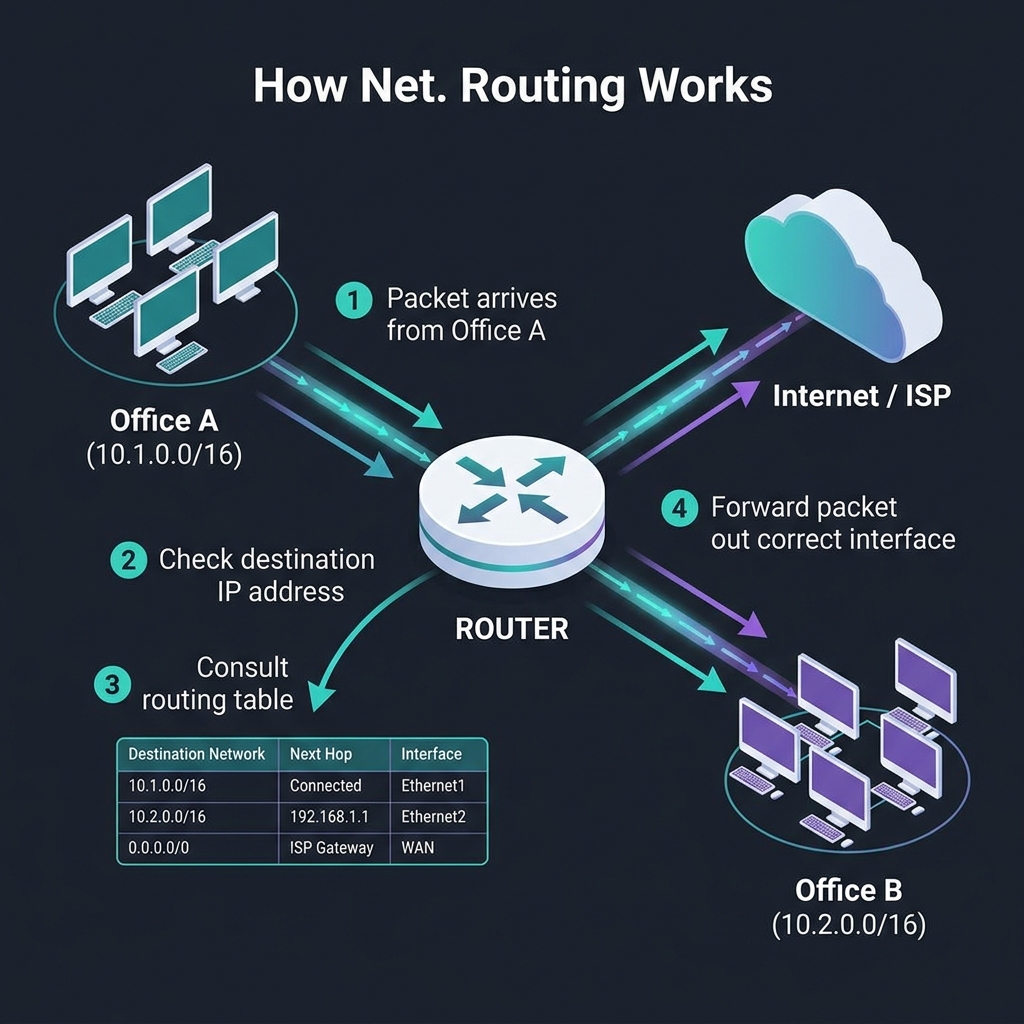 How Routing Works — Packet Flow
