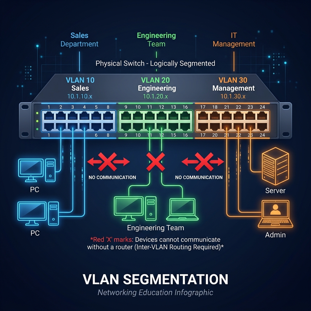 VLAN Segmentation on a Switch